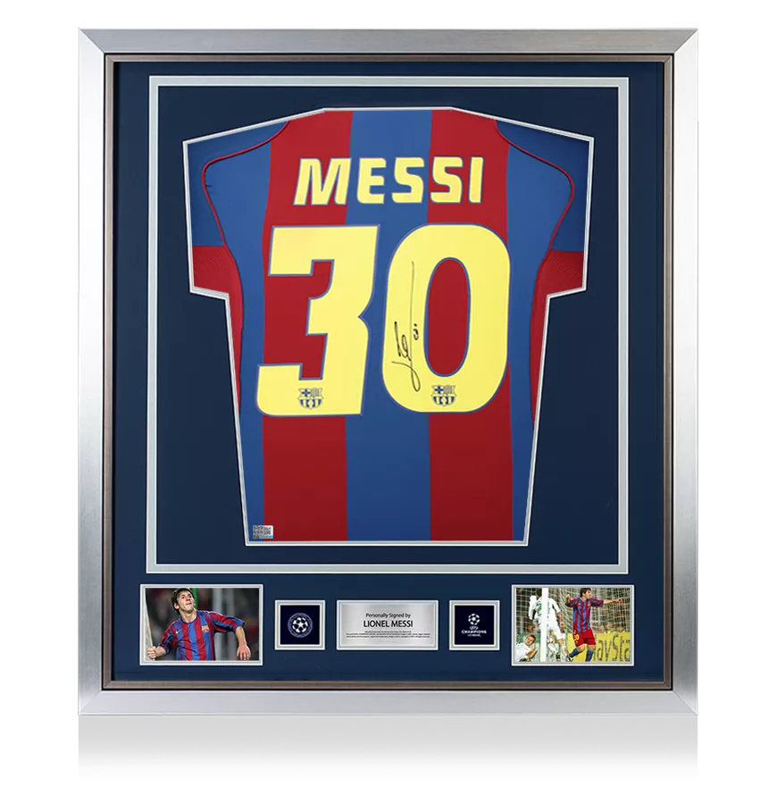 ICONS Lionel Messi サイン入　メッシ Lionel Messi Official FC Barcelona Signed and Framed Photo