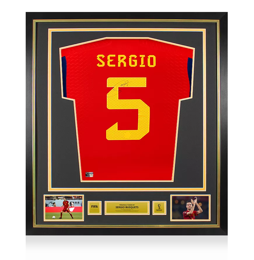 Sergio Busquets Official 2022 FIFA World Cup™ Back Signed