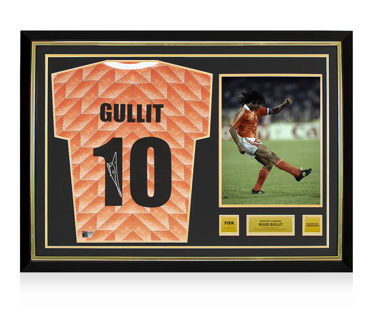 Ruud Gullit Official FIFA World Cup™ Back Signed and Framed