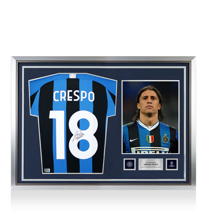 Hernan Crespo サイン入り インテルミラン シャツ M i3358uclhf_-