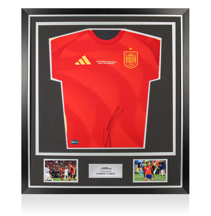Lamine Yamal 直筆サインユニフォーム スペイン代表 UEFA決勝 i3805cf_-