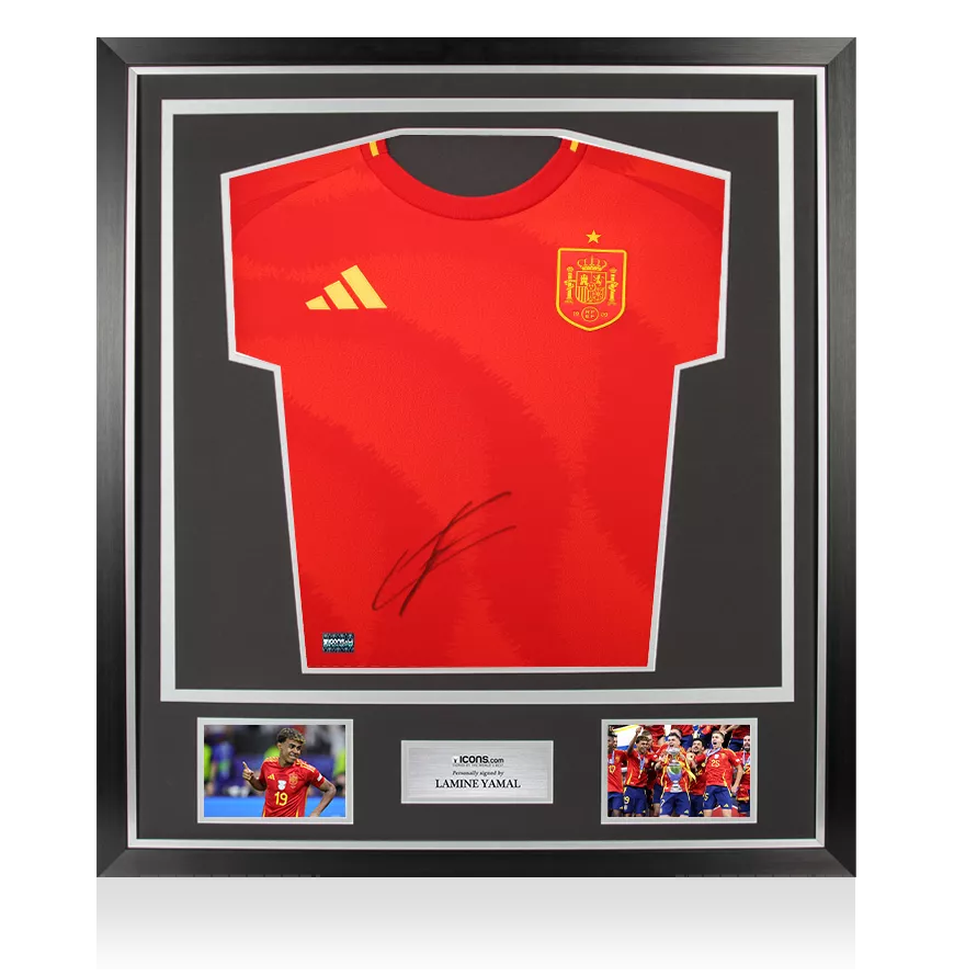 Lamine Yamal サイン入りスペイン代表シャツ Spain Lamine Yamal Signed Soccer Jersey BAS Beckett