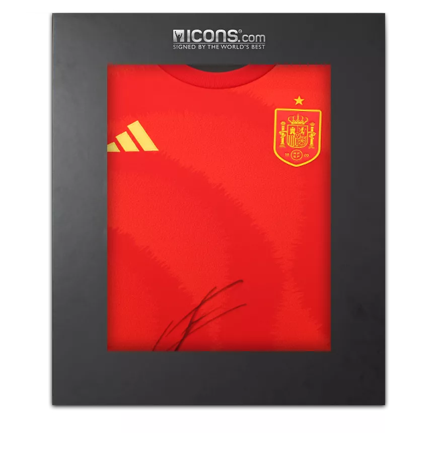 ラミーヌ・ヤマル バックサイン入り スペイン 2024 ホームシャツ i4298fwc2026f_-