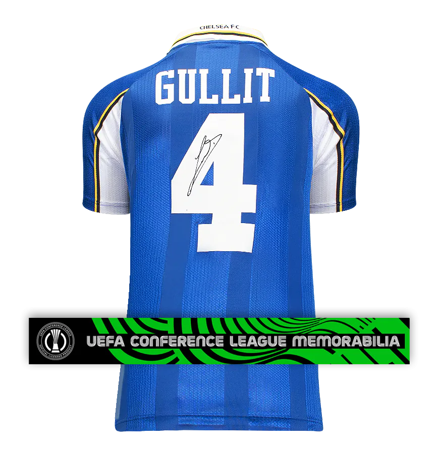 Buy Ruud Gullit Official UEFA Conference League Back autographed