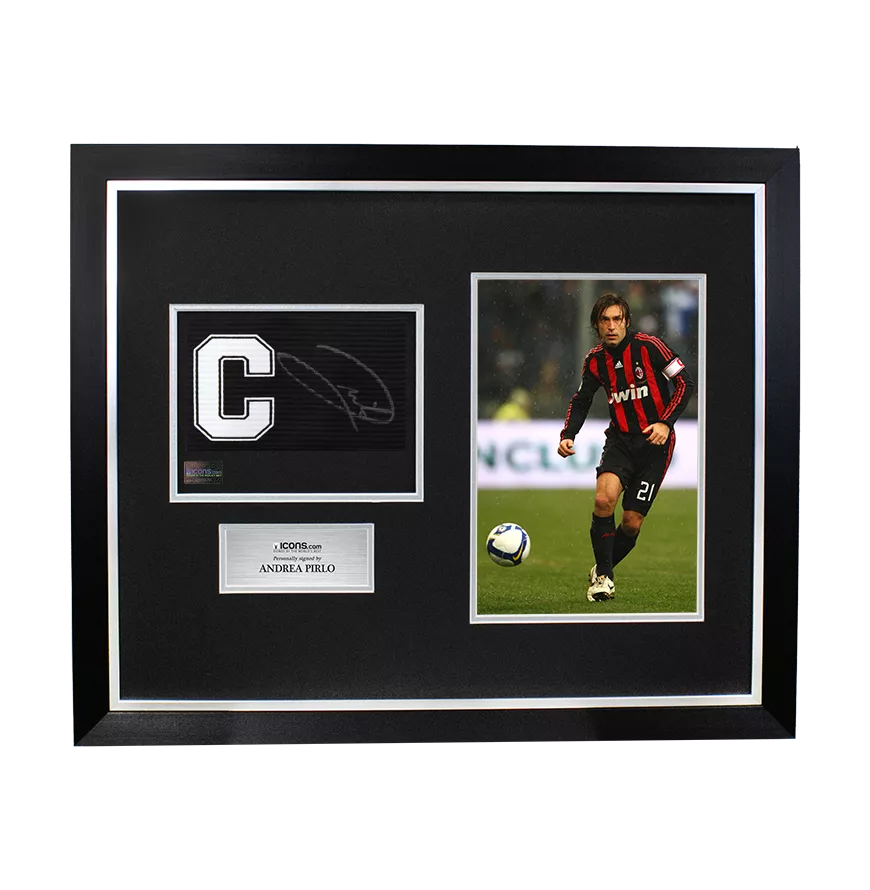 Buy Andrea Pirlo autographed and Framed Captain's Armband