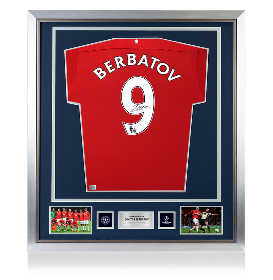 Berbatov Signed Man Utd Shirt