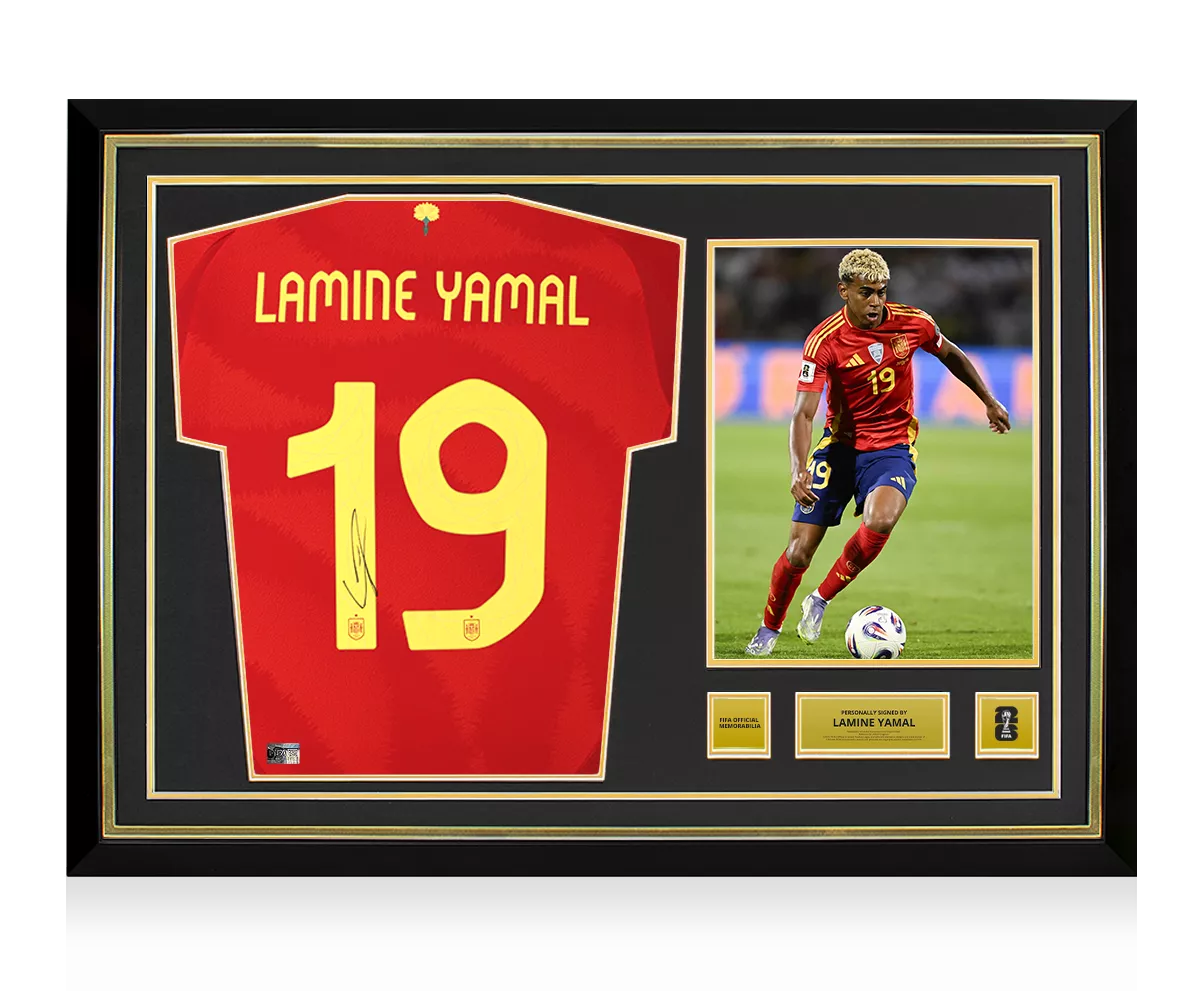 ラミーヌ・ヤマル バックサイン入り スペイン 2024 ホームシャツ ラミーヌ・ヤマル バックサイン入り スペイン 2024 ホームシャツ