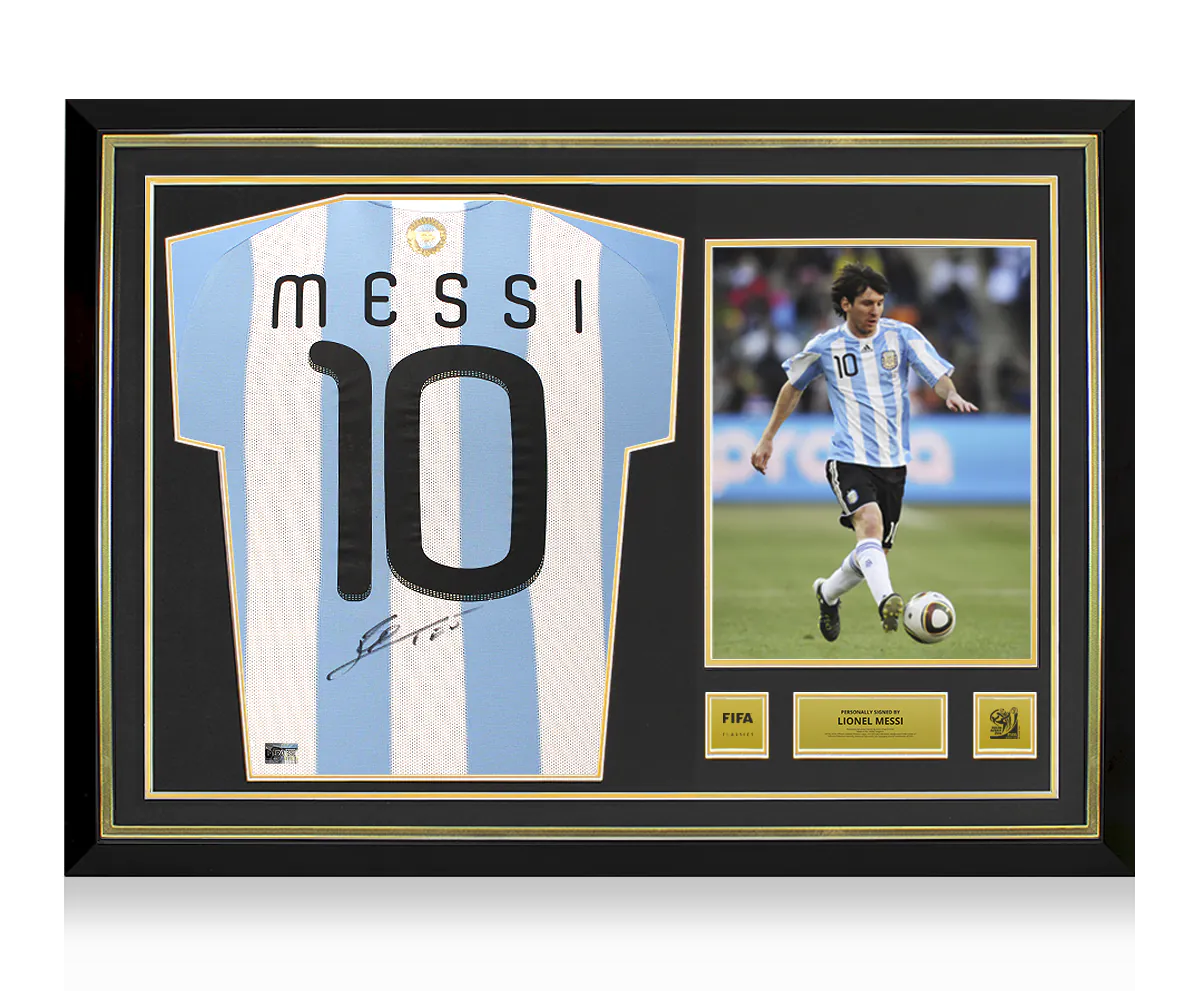 Lionel Messi Official 2010 FIFA World Cup™ Back Signed and Hero