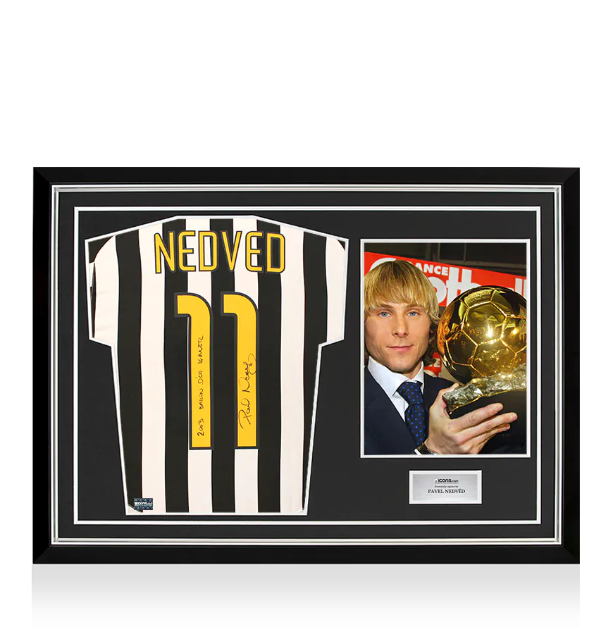 Juventus Pavel Nedved サイン入り写真 i4690hf1_-