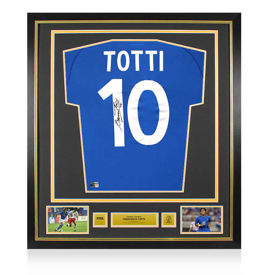 【最終値下】2002年サッカーワールドカップ　トッティ直筆サインユニフォーム i4773fwc2002f_-