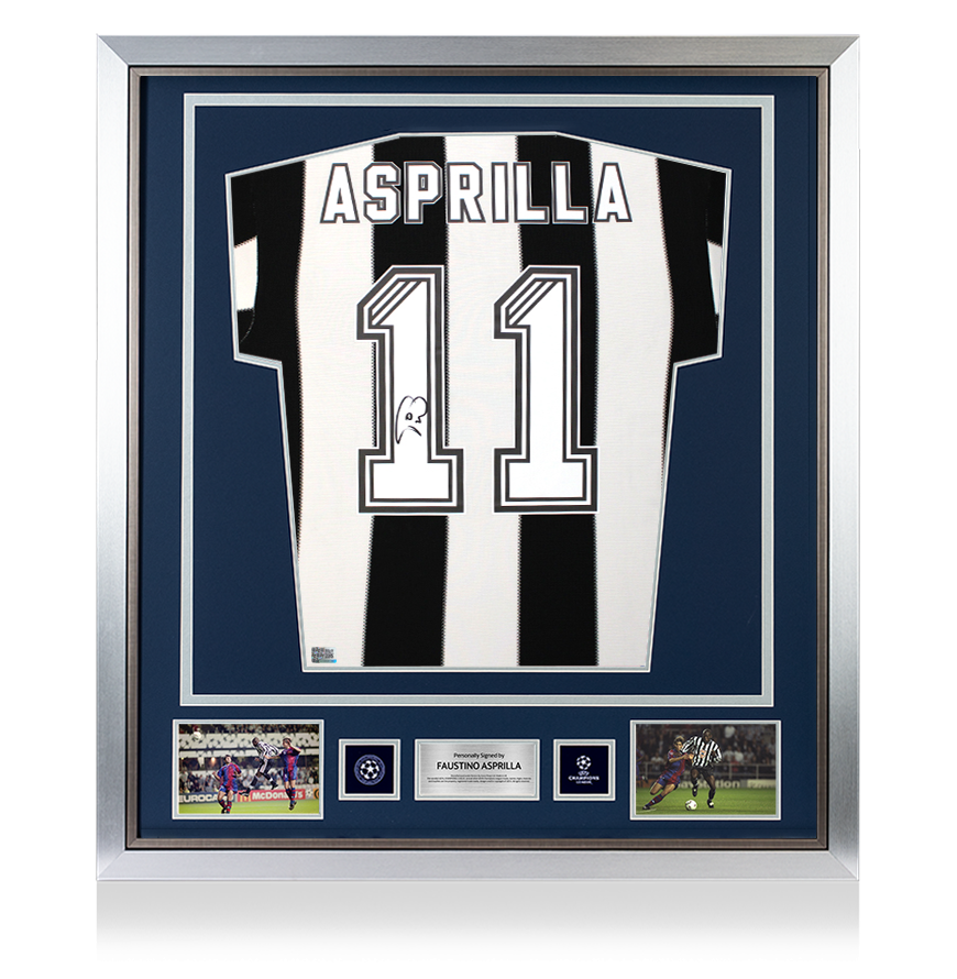 Asprilla Signed Newcastle Shirt