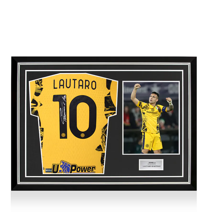 インテル LAUTARO サイン ユニフォーム Lautaro Martinez's Signed Official Inter Shirt, 2024/25