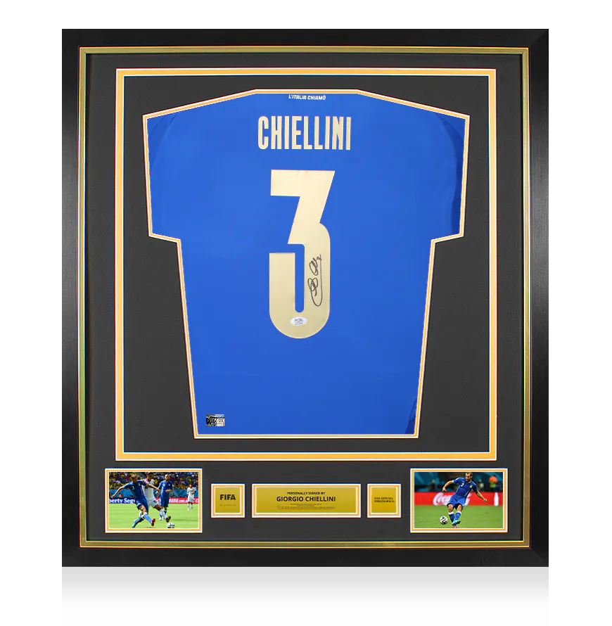 Chiellini Signed Italy 2024-25 Home Shirt