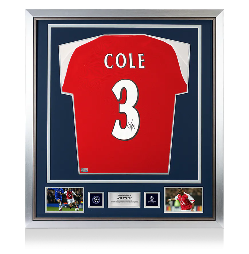 Ashley Cole Arsenal 2024-25 Signed Framed Shirt