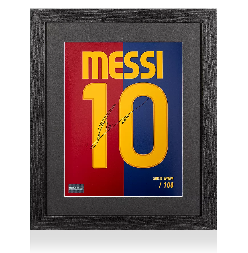 FC Barcelona キャプテンマーク Messi New FC Barcelona & Messi Football Crest Button Badge, Lionel