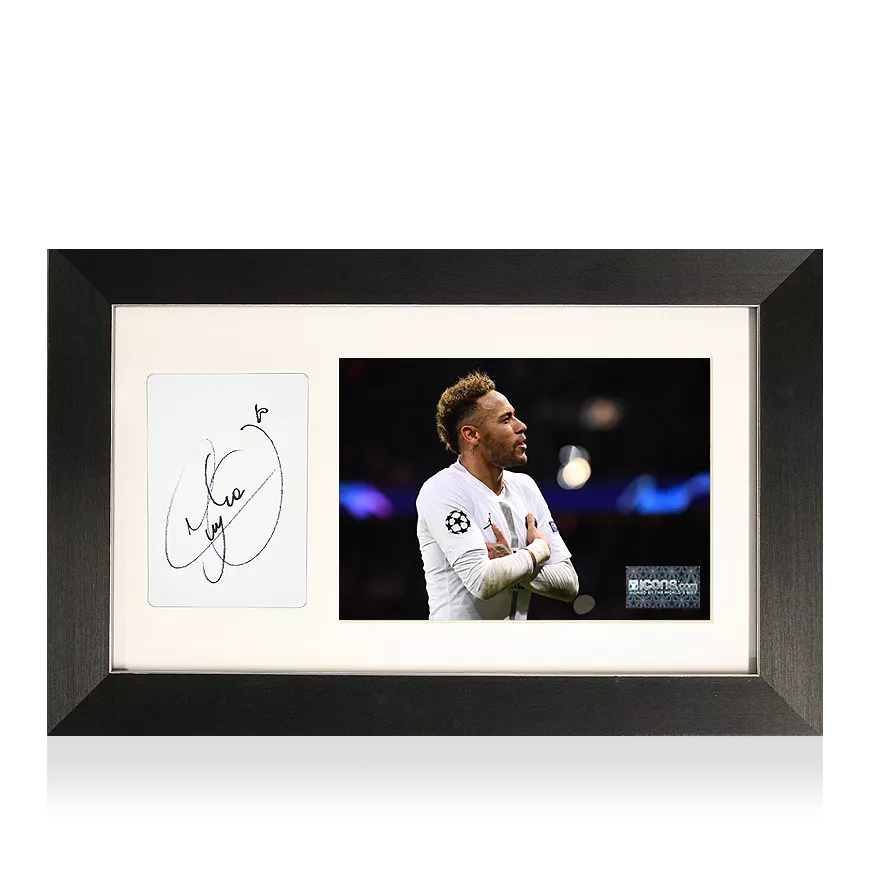 【Neymar/ネイマール】写真フレーム証明書付-1dc icnjpsgst2_neymar_jr_signed_ca