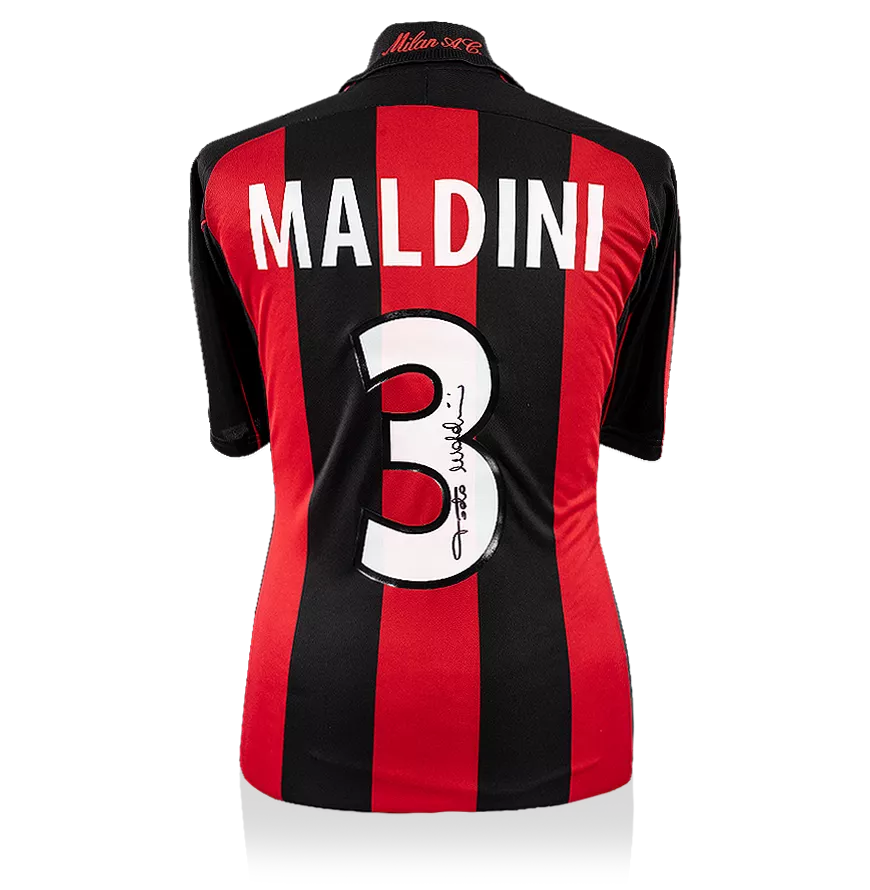 【希少レア】00s AC Milan Soccer Shirt Maldini 2004-05 AC Milan Player Issue Home Shirt Maldini #3- 7/10- (L)