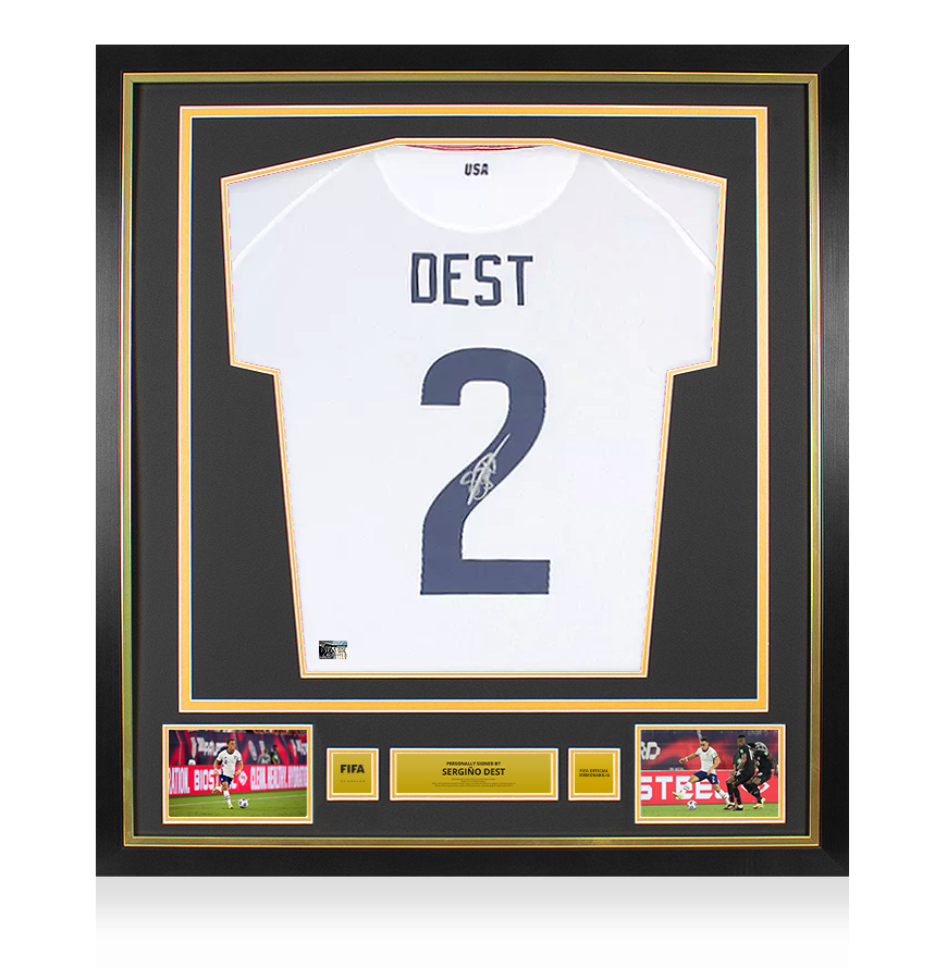 Dest Signed USMNT 2020-21 Home Shirt