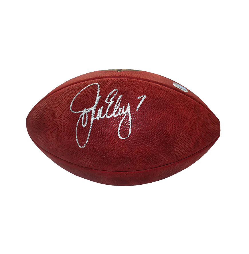 John Elway Signed Official NFL Duke Football