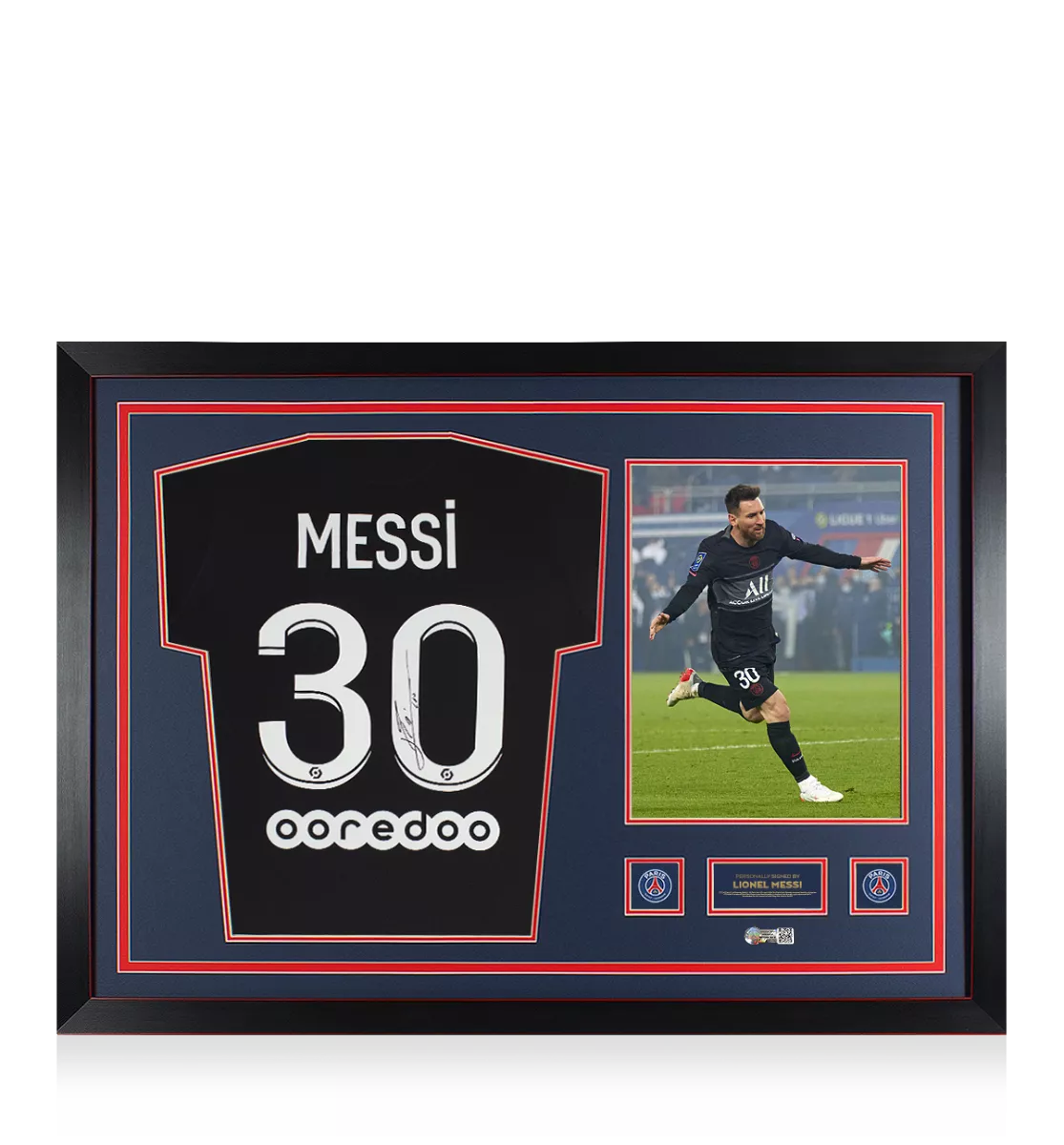 ICONS Lionel Messi サイン入　メッシ lionel_messi_official_psg_fram
