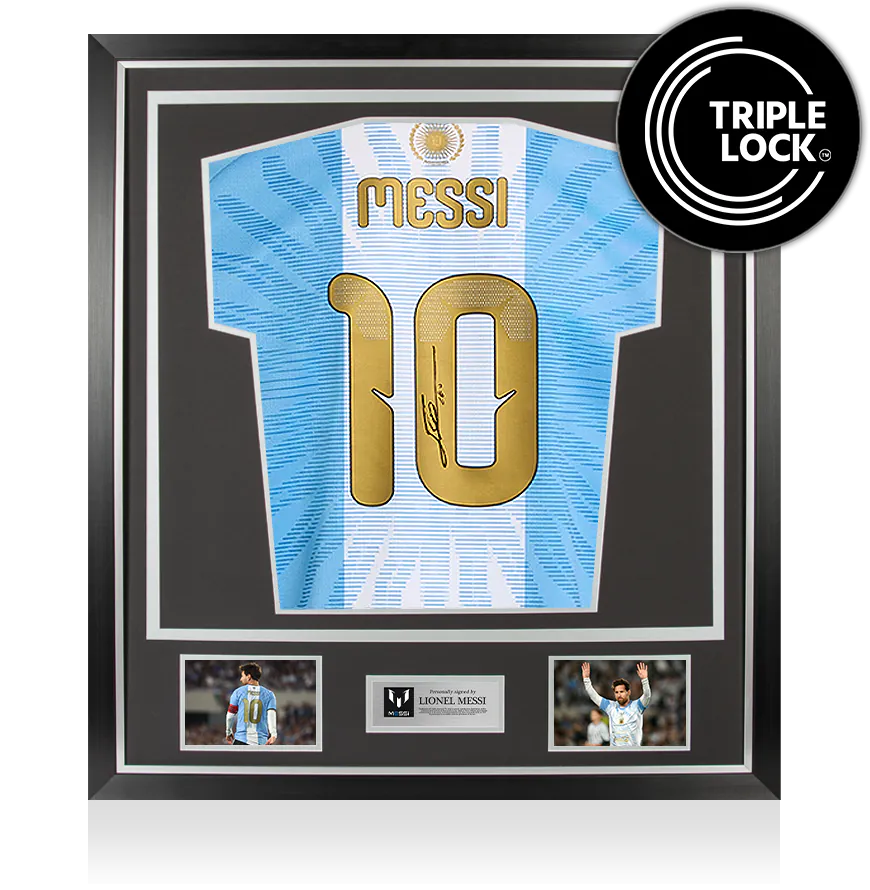Lionel Messi Back Signed Argentina 2026 Farewell Shirt In Classic Frame