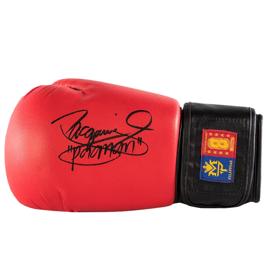 TEAM PACQUIAO サイン入りボクシンググローブ MANNY PACQUIAO Signed Inscribed PacMan Boxing Glove Team