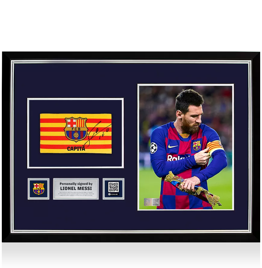 Lionel Messi Official FC Barcelona Signed and Framed Branded