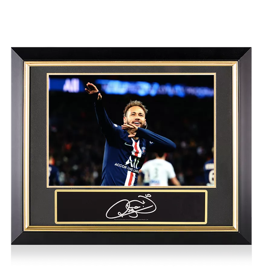 Neymar Jr Signed Plaque and Paris Saint-Germain Photo Frame: Icon of Paris Neymar Jr Signed Plaque and Paris Saint-Germain Photo Frame: Icon of Paris