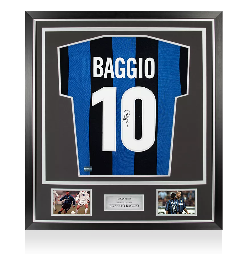 BAGGIOサイン入りユニフォーム バッジョ直筆サイン入りイタリア代表2004ホームユニフォーム
