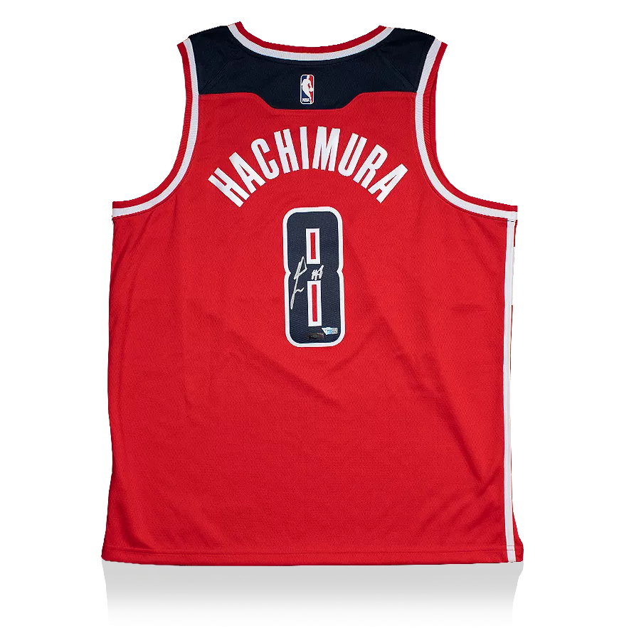 Rui Hachimura Signed Washington Wizards Red Swingman Jersey