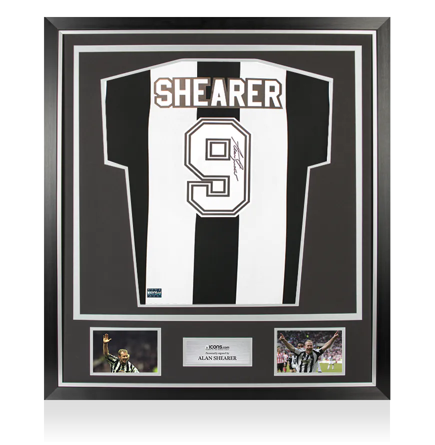 Vintage Newcastle United Signed Memorabilia Alan Shearer: Signed