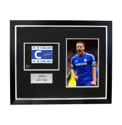 John Terry Signed and Framed Chelsea Captain's Armband