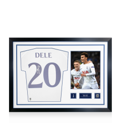 Dele Alli Official Tottenham Hotspur Signed and Framed T-Shirt Dele Alli Official Tottenham Hotspur Signed and Framed T-Shirt