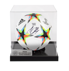 Jack Grealish Official UEFA Champions League Signed Football In Acrylic Case