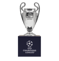 Official UEFA Champions League 3D Mini Replica Trophy on Pedestal 