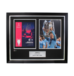 Jack Grealish Signed and Framed Programme: 2023 UEFA Champions League Final