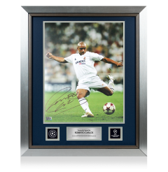 Roberto Carlos Official UEFA Champions League Signed and Framed Real Madrid CF Photo: Los Blancos Icon