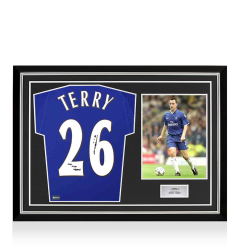 John Terry Back Signed Chelsea 2000 Home Shirt - "One Club Legend" Inscription In Hero Frame: Option 1 John Terry Back Signed Chelsea 2000 Home Shirt - "One Club Legend" Inscription In Hero Frame: Option 1