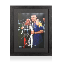 Alessandro Del Piero Signed Juventus Photo In Black Wooden Frame: UEFA Champions League Winner