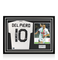 Alessandro Del Piero Back Signed Juventus 2007-08 Away Shirt In Hero Frame: Option 1