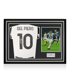 Alessandro Del Piero Back Signed Juventus 2024-25 Home Shirt In Hero Frame: Option 1