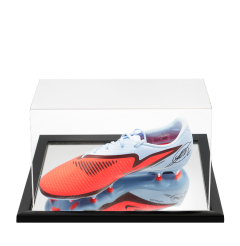 Eduardo Camavinga Signed Nike Phantom Boot In Acrylic Case