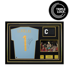 Iker Casillas Official FIFA World Cup&trade; Back Signed and Framed Spain 2024-25 Home Shirt: 2010 FIFA World Cup Winning Captain Edition