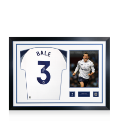 Gareth Bale Official Tottenham Hotspur Signed and Framed 2025-26 Home Shirt