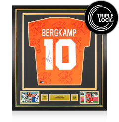 Dennis Bergkamp Official 1994 FIFA World Cup&trade; Back Signed and Framed Netherlands 1994 Home Shirt 