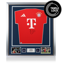 Xabi Alonso Official UEFA Champions League Front Signed and Framed FC Bayern Munich 2026-27 Home Shirt