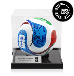 Lionel Messi Official 2026 FIFA World Cup™ Autographed Trionda Soccer Ball In Acrylic Case Lionel Messi Official 2026 FIFA World Cup™ Autographed Trionda Soccer Ball In Acrylic Case