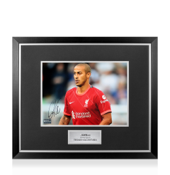 Thiago Alcantara Signed Liverpool FC Photo In Premium Photo Frame: Midfield Maestro