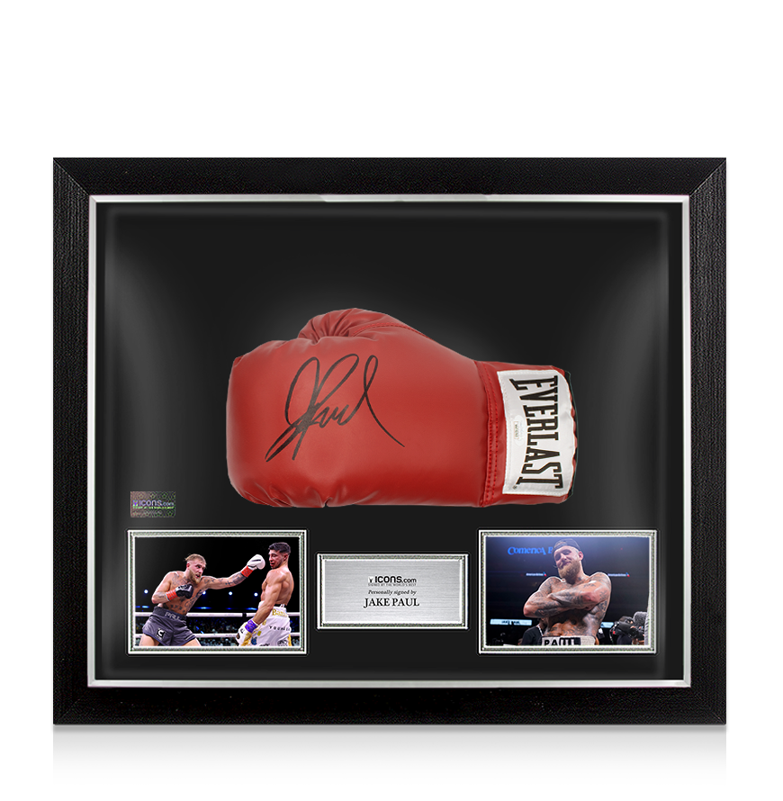 Jake Paul Signed Red Boxing Glove