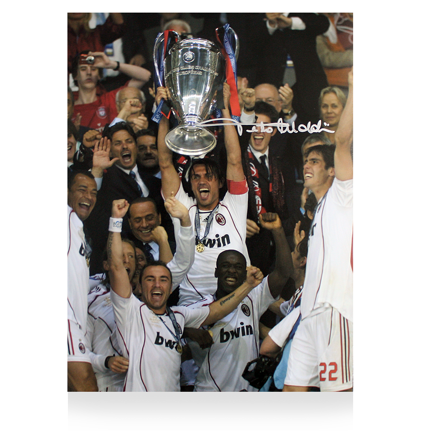Paolo Maldini Signed AC Milan Photo: 2007 UEFA Champions ...